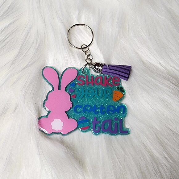 Shake Your Cotton Tail Keychain - Picture 1 of 2